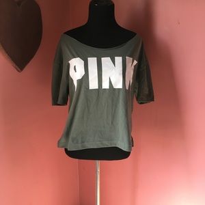 Victoria’s Secret PINK off shoulder crop-top